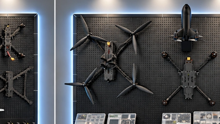 SKYDOM Defence aerial platform family on an engineering display